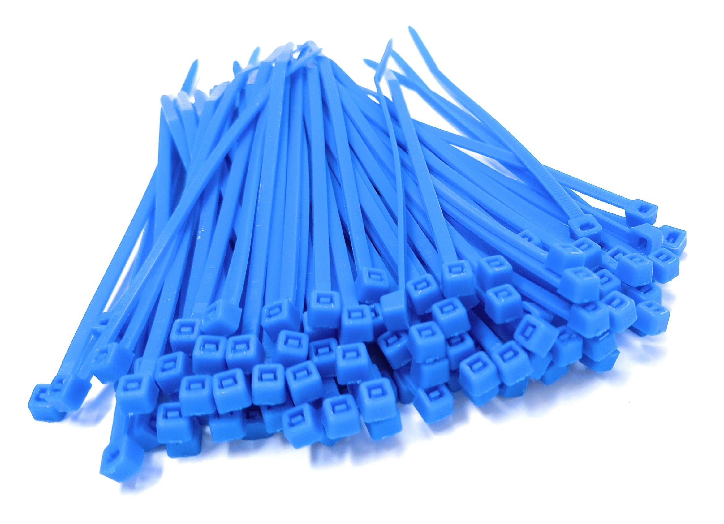 Nylon Cable Ties, 100mm x 2.5mm, Pack of 100, Plastic Zip Tie Wraps, Self-Locking