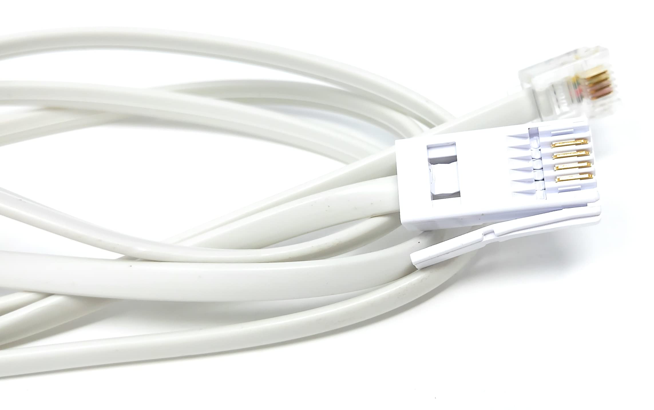 DRUT BT to RJ11 4 Wire (431A) Male to Male UK Telephone Modem Lead Cable