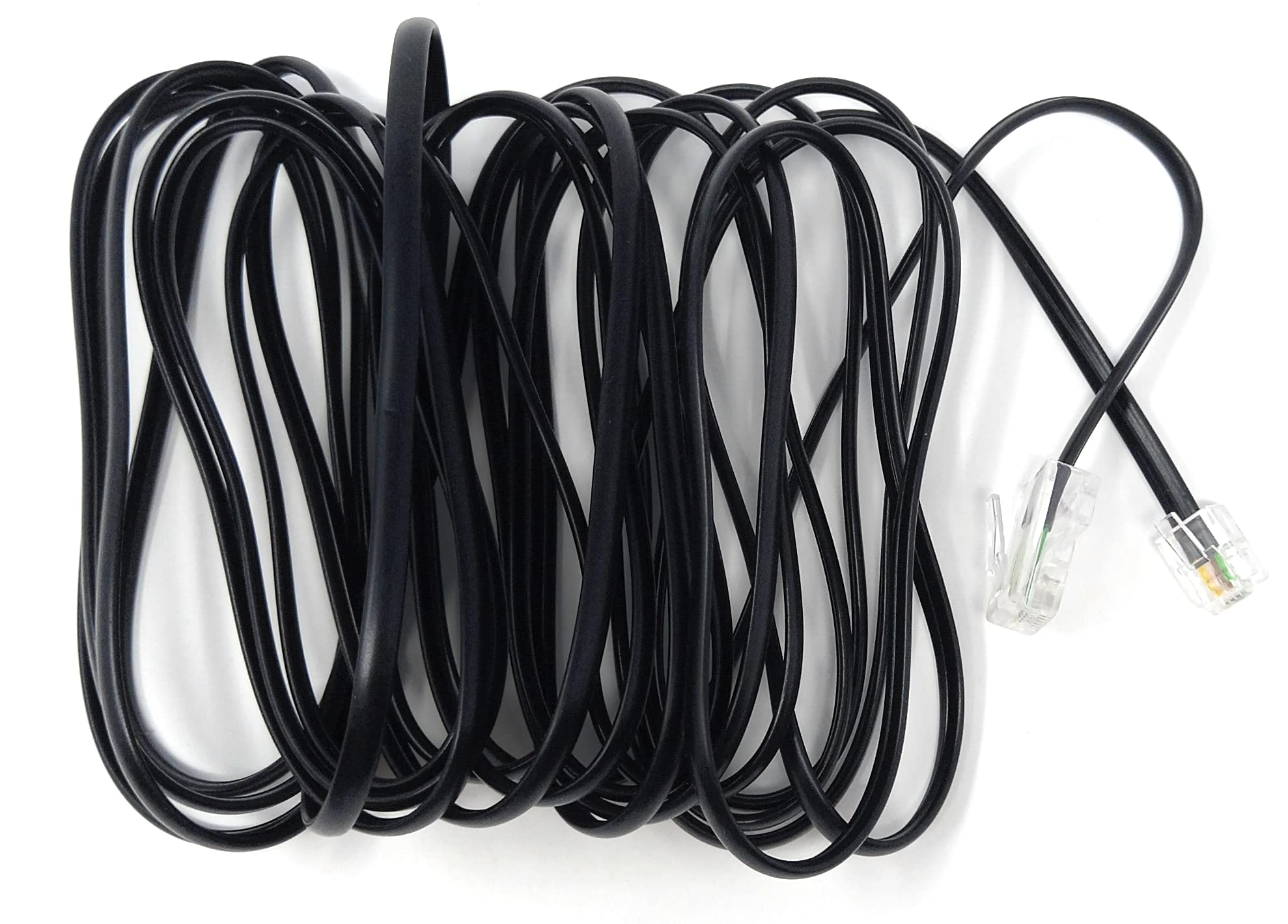 DRUT Flat RJ11 to RJ45 Male to Male 4 wire Broadband, Modem Cable Lead