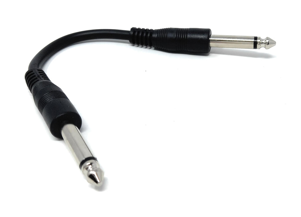 DRUT 6.35mm 1/4" TS Mono Jack to Jack Plug Lead for Guitar, Amplifiers, Music Instruments, Speakers, Microphone Cable