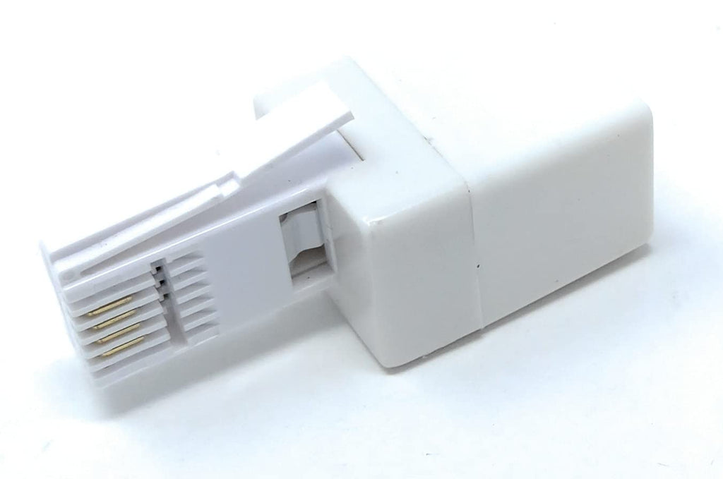 DRUT BT to RJ11 Socket, Telephone Line Adapter, 6P4C, 4 Wire Converter for BT UK Landline Phone, Modem Extender