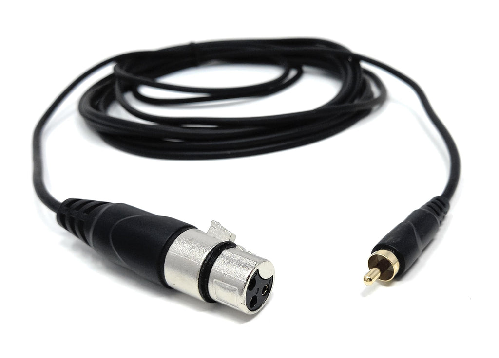 DRUT 3-Pin XLR Female to RCA Phono Audio Cable – Gold-Plated Connector, Soft, flexible PVC Coat, for Microphone, CD Player, Speaker, Mixer & Amplifier
