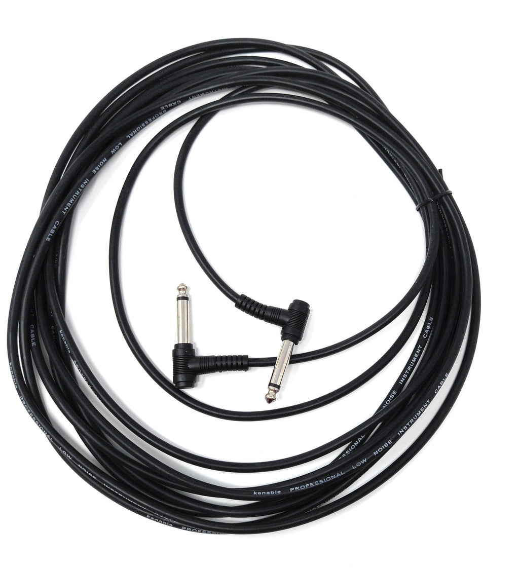 DRUT 6.35mm to 6.35mm Right Angle 90 Degree Jack Audio Mono Guitar Speaker Music Instrument Cable Lead