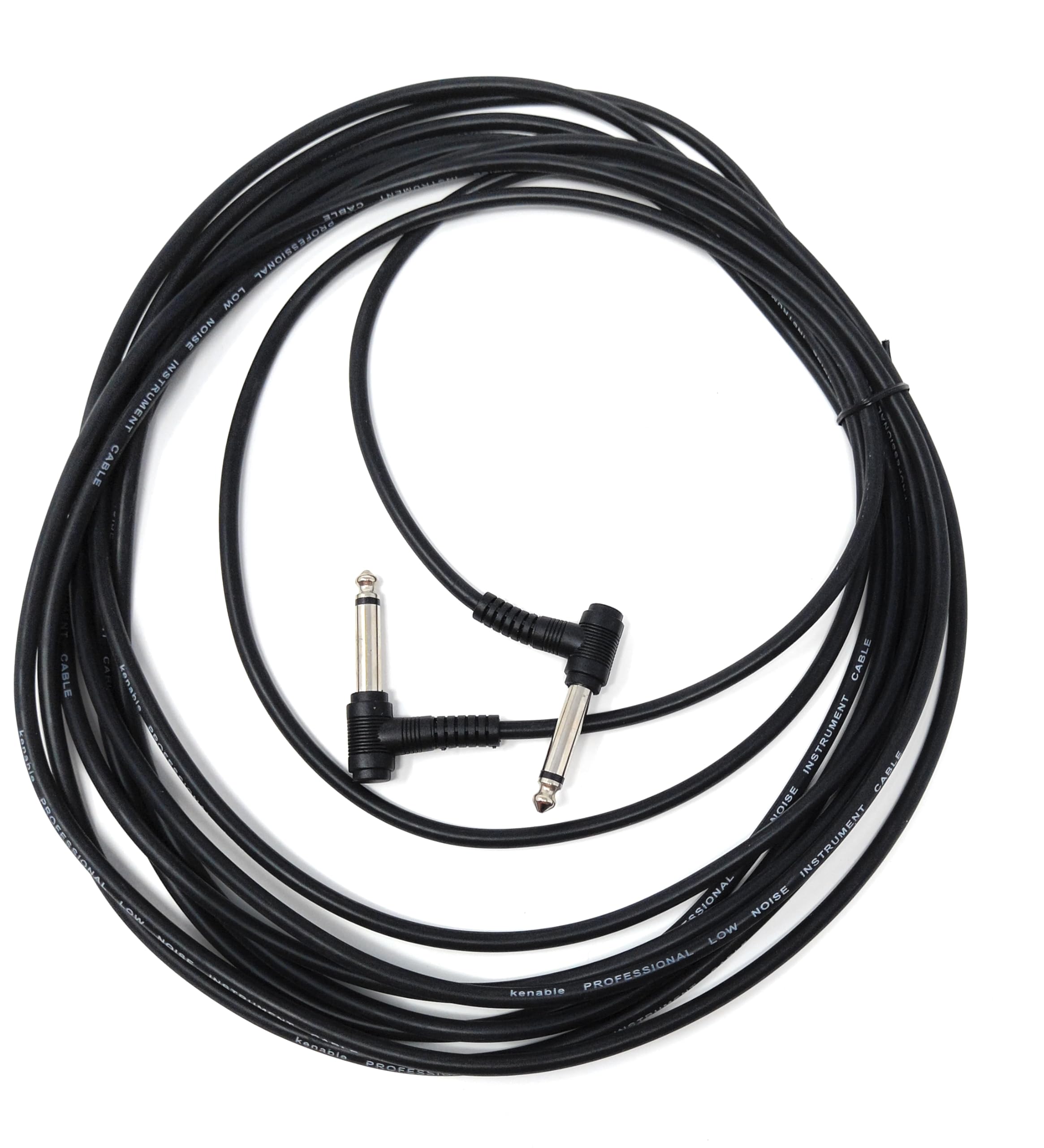 DRUT 6.35mm to 6.35mm Right Angle 90 Degree Jack Audio Mono Guitar Speaker Music Instrument Cable Lead