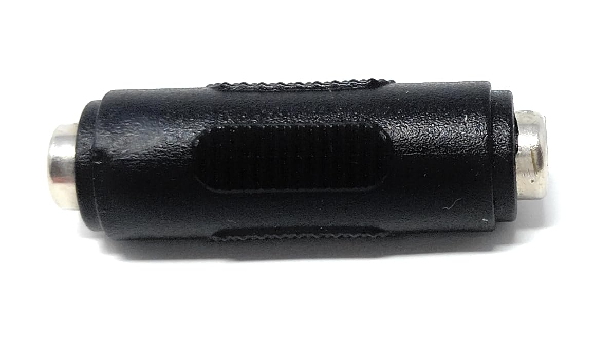 DRUT 5.5mm x 2.5mm DC Power Coupler Female to Female Gender Changer Cable Adapter Connector For CCTV Camera, LED Lights etc.