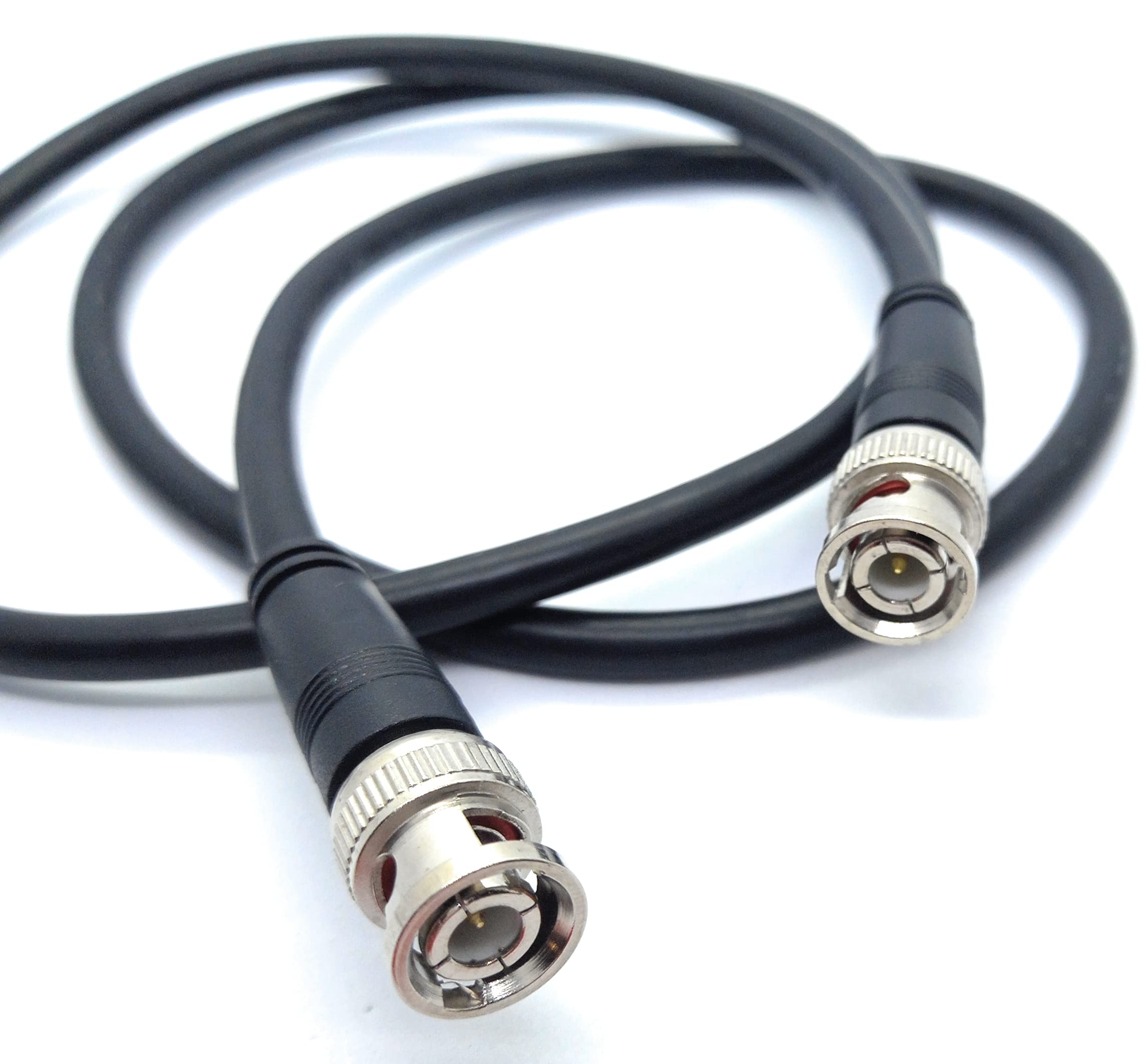 DRUT BNC to BNC Cable Lead, Coaxial RG59/RG59U 75ohm for CCTV Video Camera, Male to Male Plugs
