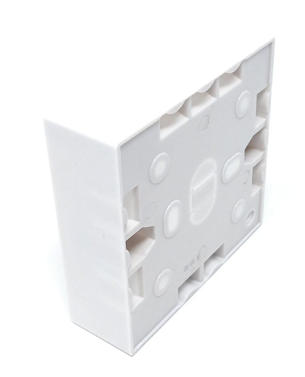 1 Gang Surface Mount Back Box Pattress Box (25mm x 85mm x 85mm) White