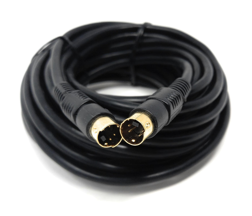 DRUT S-Video (SVHS) Cable 4-pin Male to Male Gold Plated Compatible With TV, HDTV, DVD, VCR, Camcorder, Game Console