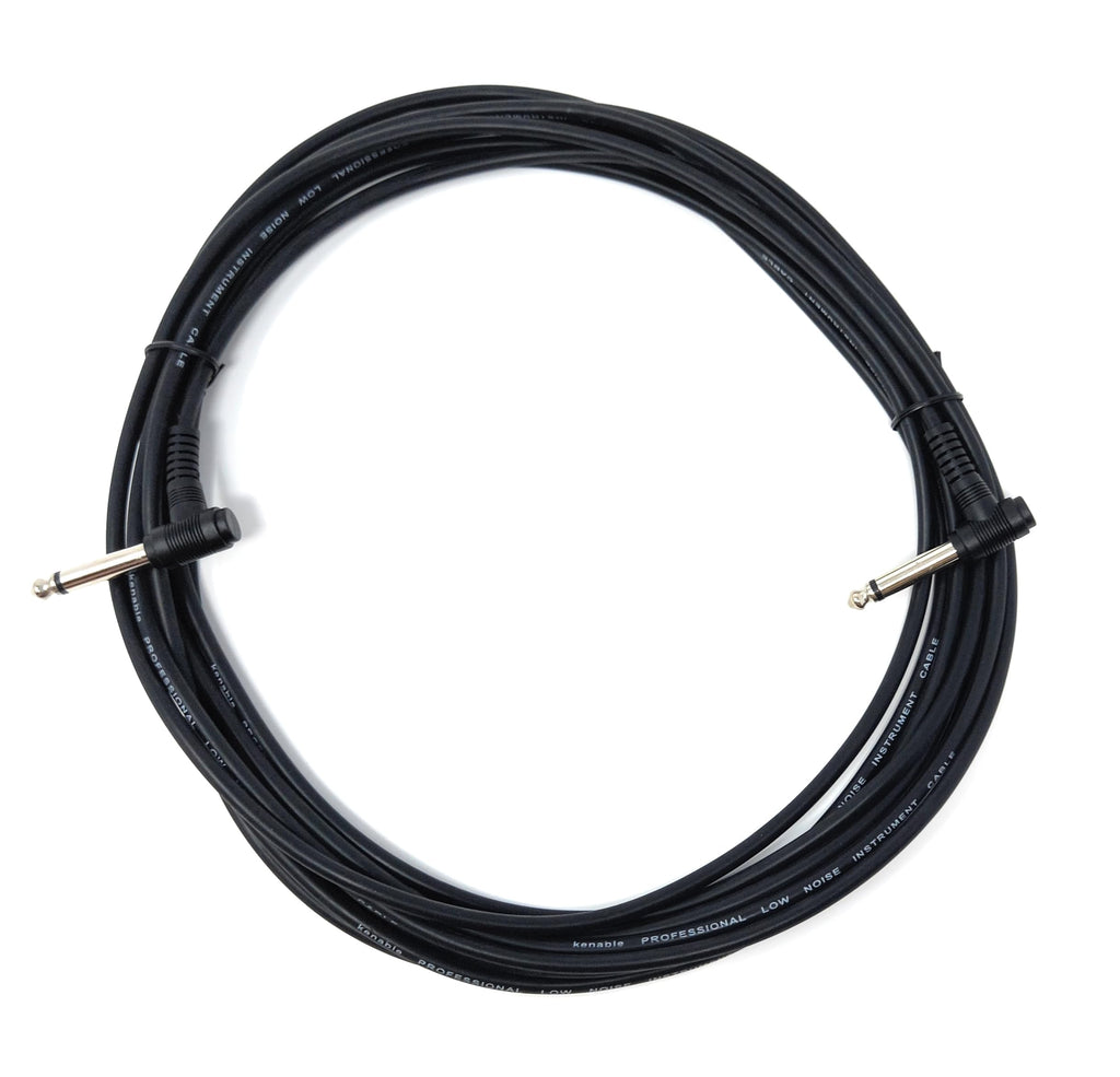 DRUT 6.35mm to 6.35mm Right Angle 90 Degree Jack Audio Mono Guitar Speaker Music Instrument Cable Lead
