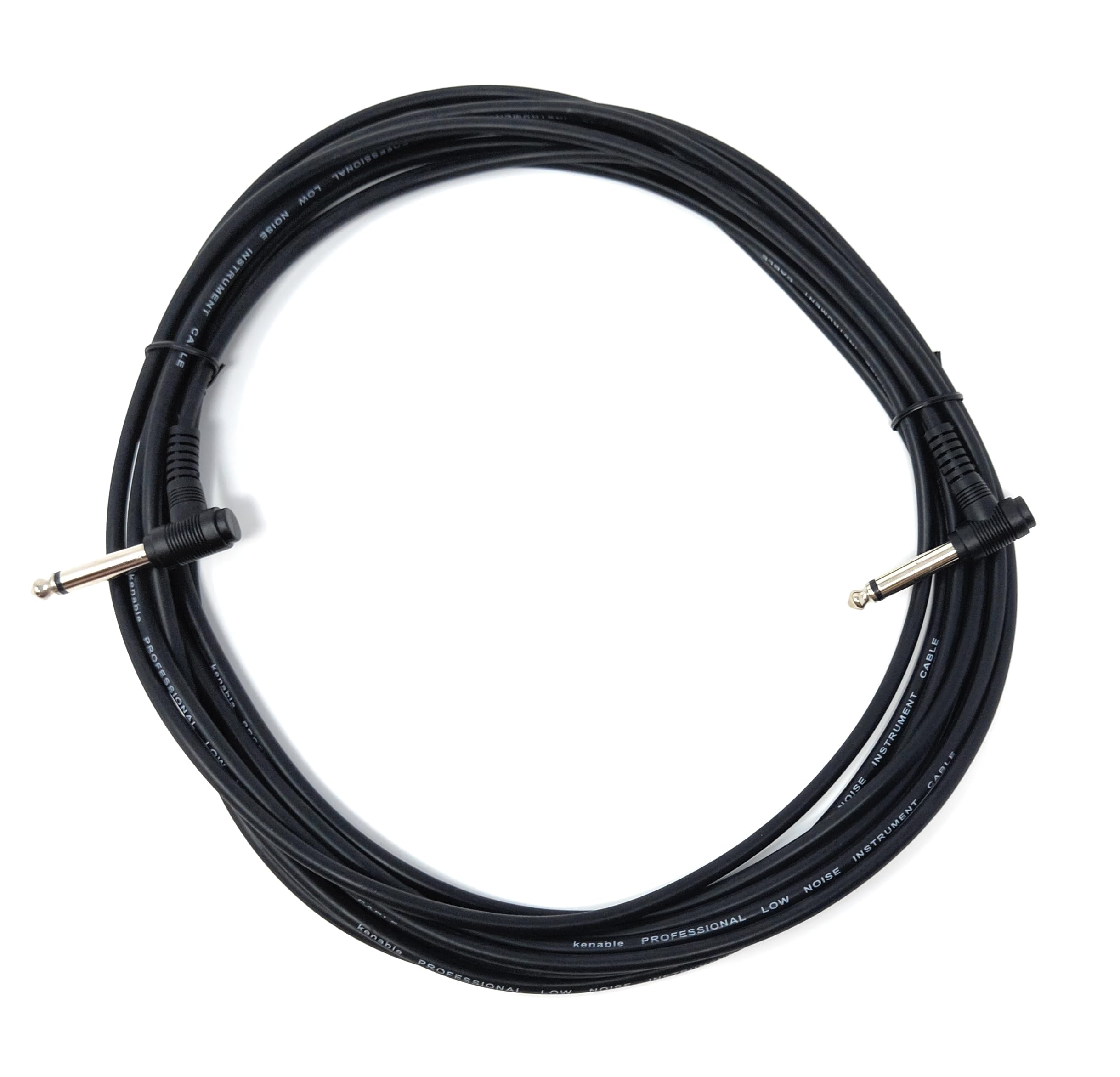 DRUT 6.35mm to 6.35mm Right Angle 90 Degree Jack Audio Mono Guitar Speaker Music Instrument Cable Lead