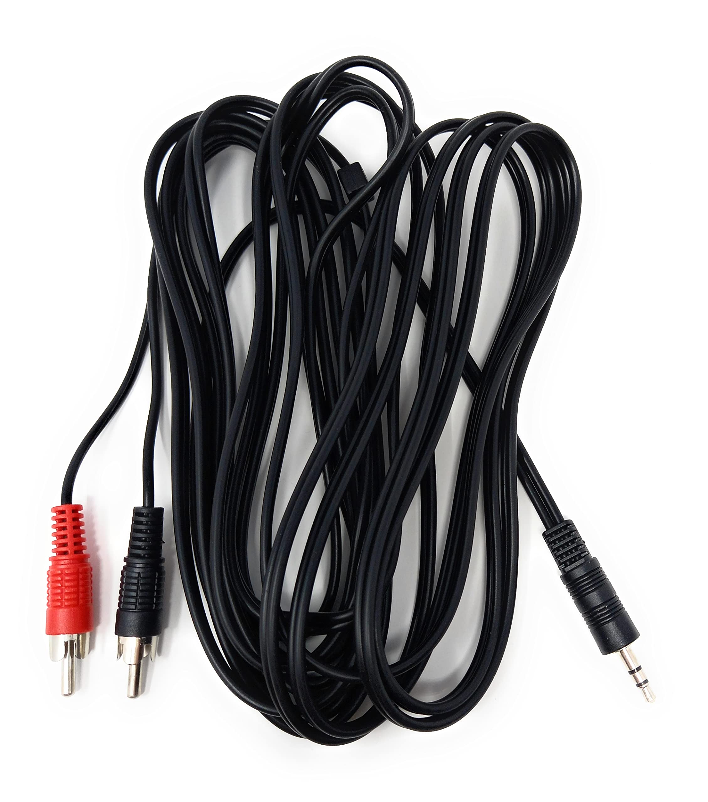 DRUT 3.5mm to Twin RCA Stereo Aux Phono Audio Cable Mini Jack Lead Cord Y Splitter Headphone Cord RCA Y Splitter Adapter