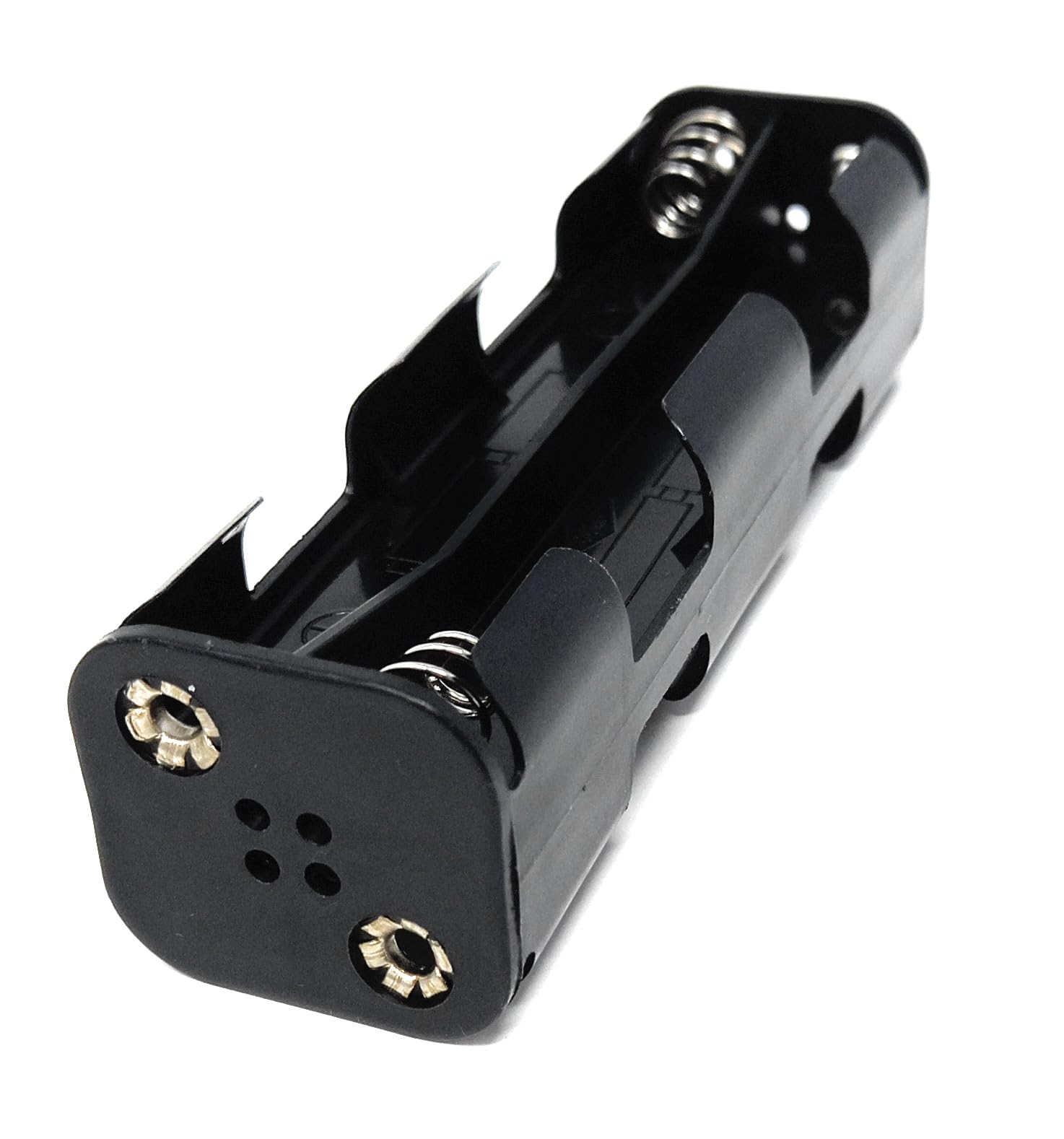 8 x AA Battery Holder with Coil Spring Contacts – Snap-Fit Connectors for Secure Power Housing