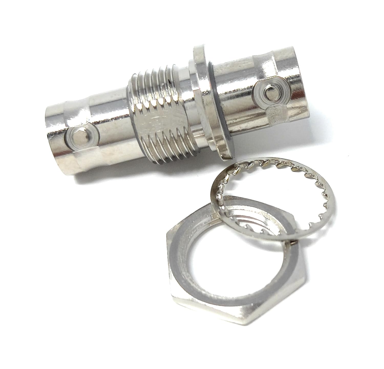 DRUT 2pcs. BNC to BNC Coupler Panel Mount Socket to Socket Feed Through Adaptor 50 ohm