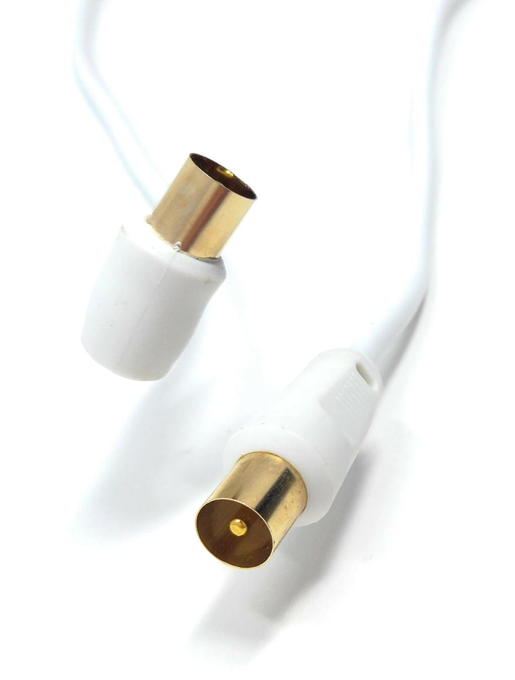 DRUT TV Male to Male Plug Coaxial Cable RG6 Aerial Digital Antenna RF Fly Lead Cable