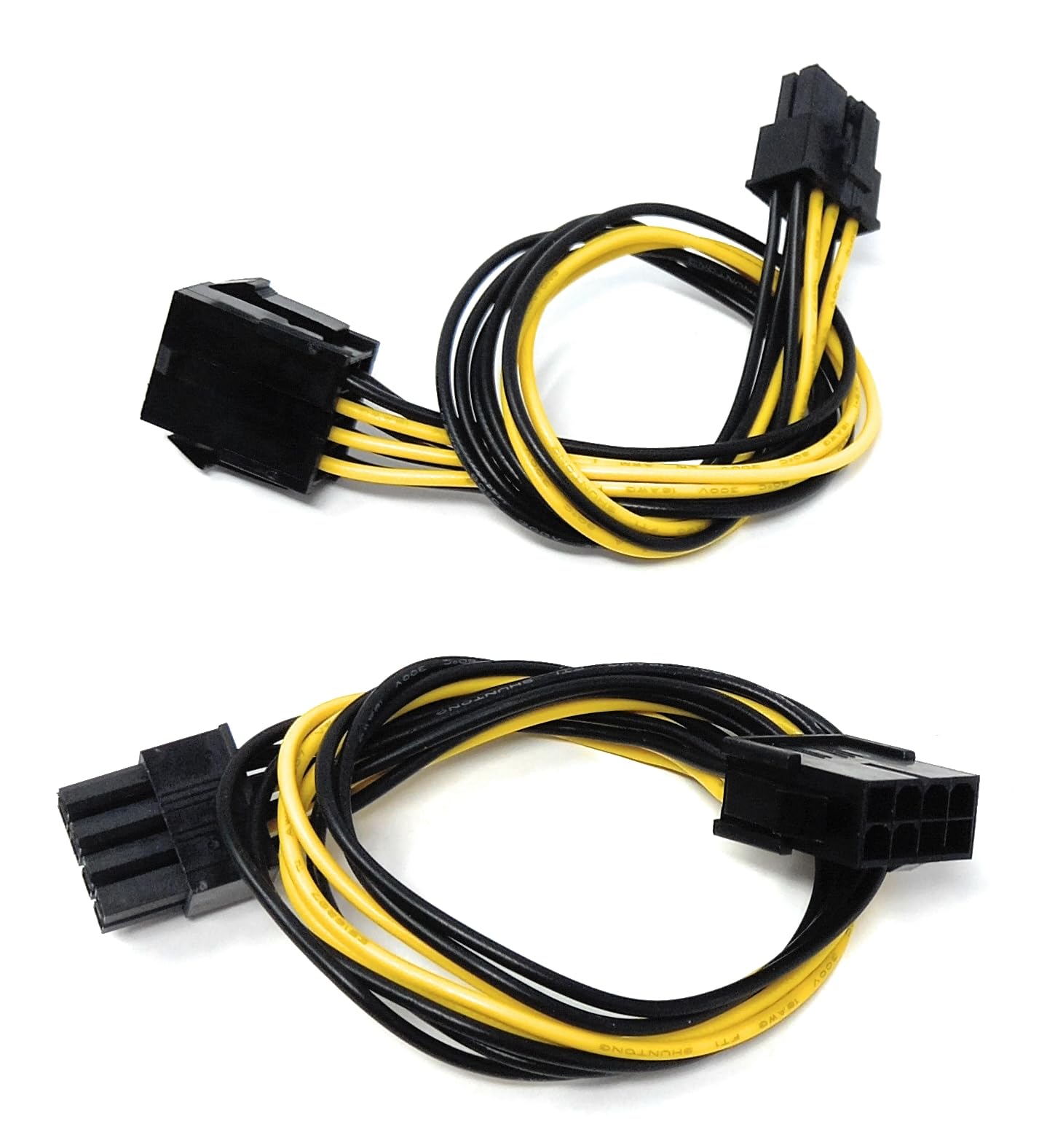 DRUT 30cm 8 PIN Male to 8 PIN Female PCI Express PCIE Power Graphics Card Extension Cable