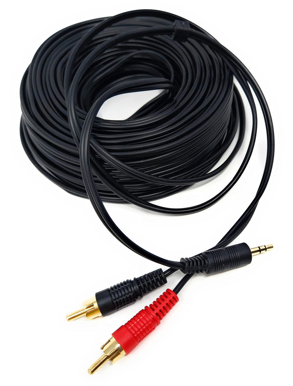 DRUT 3.5mm to Twin RCA Stereo Aux Phono Audio Cable Mini Jack Lead Cord Y Splitter Headphone Cord RCA Y Splitter Adapter