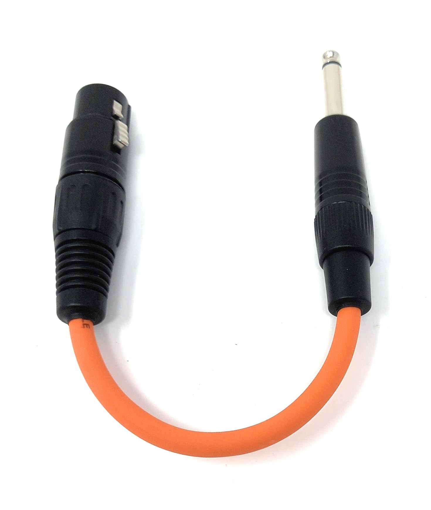 DRUT 6.35mm Mono Jack to XLR Female Adapter Cable 10cm, 1/4 Inch TS Male to 3 Pin XLR Socket Audio Converter Lead for Mixer, Amplifier, Microphone, Speaker & Recording Equipment