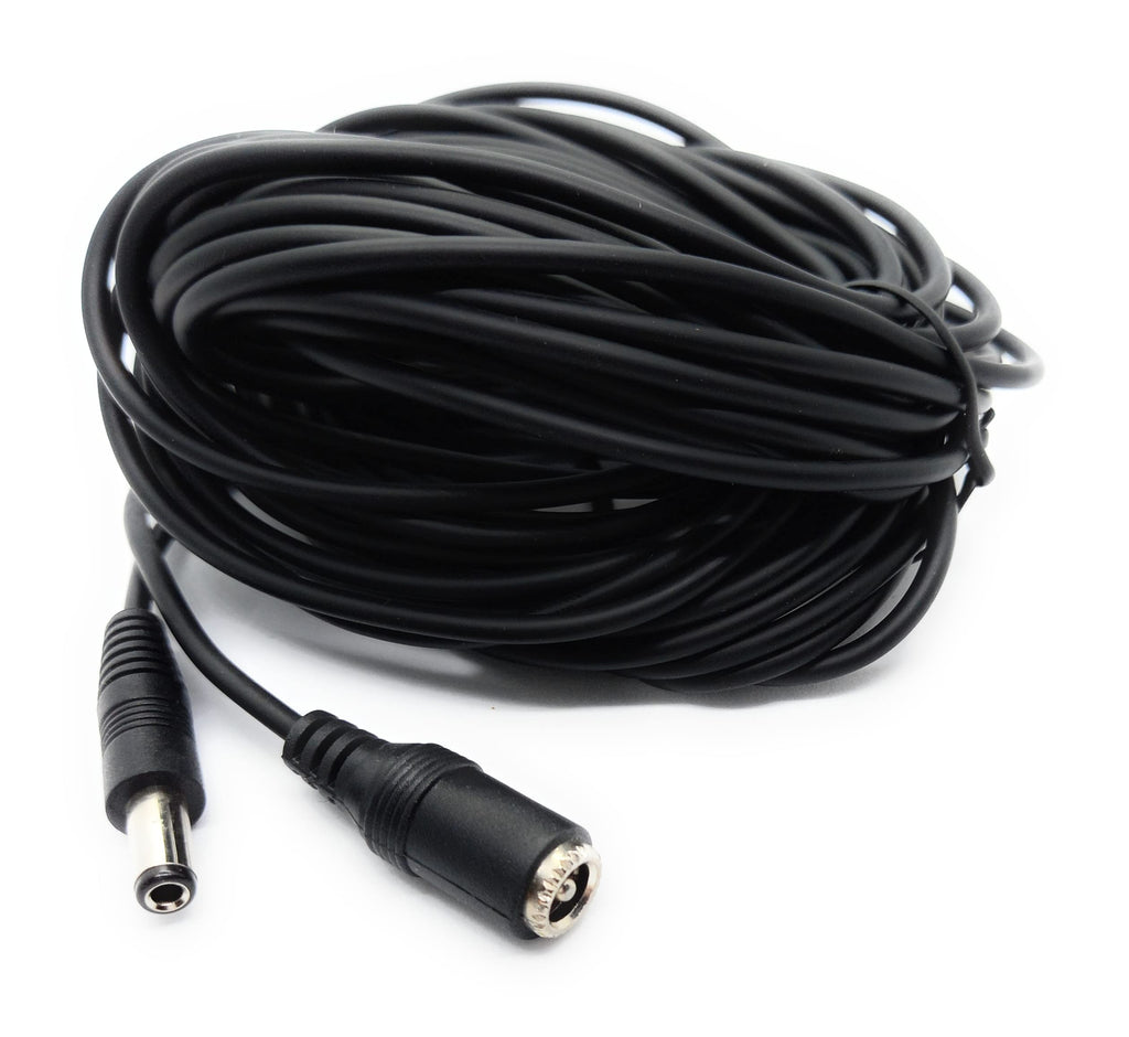 DRUT 2.5mm x 5.5mm Male to Female Power DC Connector Extension Cable Lead for CCTV Cameras, LED Lights