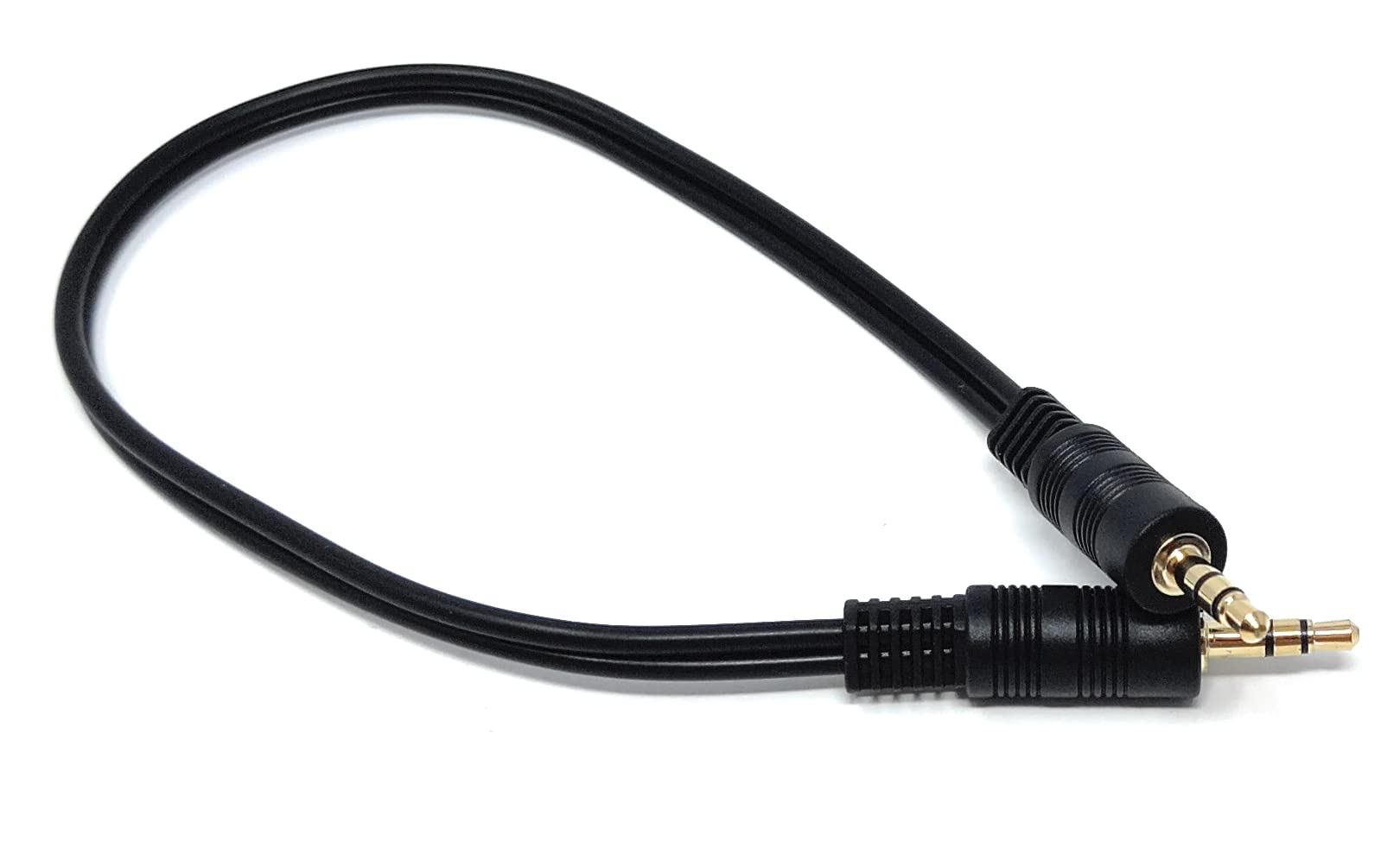 DRUT 3.5mm to 3.5mm Stereo Audio AUX Cable Gold Connectors, Small 3 pin Jack to Jack Speaker Lead