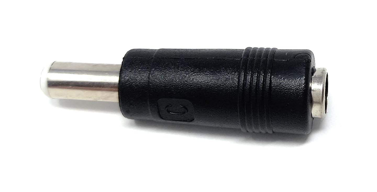DRUT 5.5mm x 2.1mm Female Socket to 2.5mm Male Plug DC Power Adapter Cable Converter