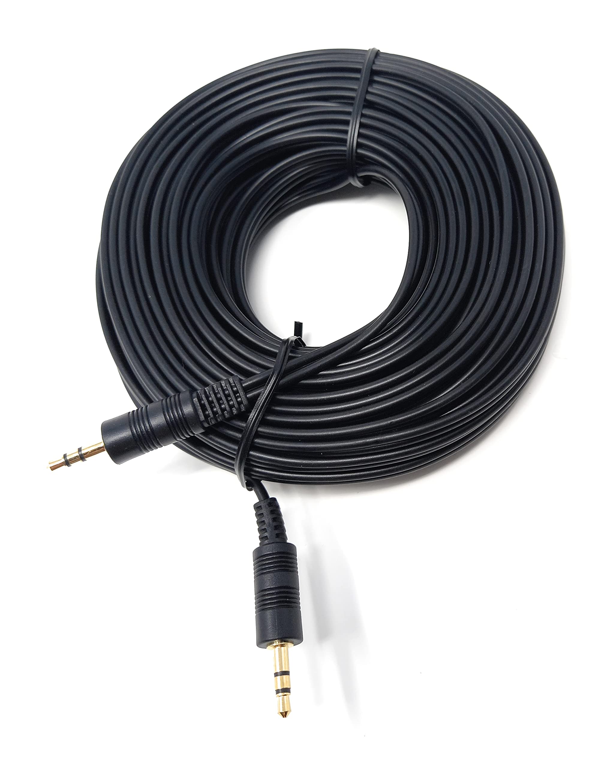 DRUT 3.5mm to 3.5mm Stereo Audio AUX Cable Gold Connectors, Small 3 pin Jack to Jack Speaker Lead