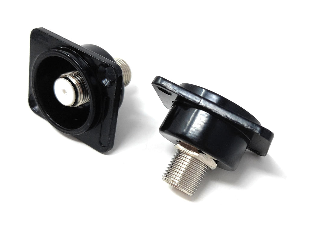 DRUT F-Type Female to Female D-Series Panel Mount Coaxial Adapter – Snap-In Coax Cable Extender Coupler for Wall Plates