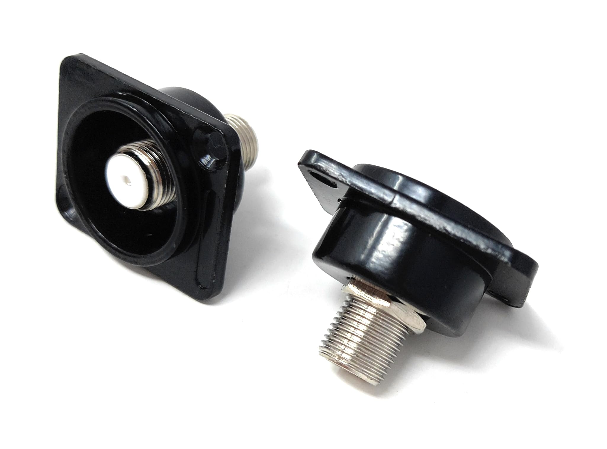 DRUT F-Type Female to Female D-Series Panel Mount Coaxial Adapter – Snap-In Coax Cable Extender Coupler for Wall Plates