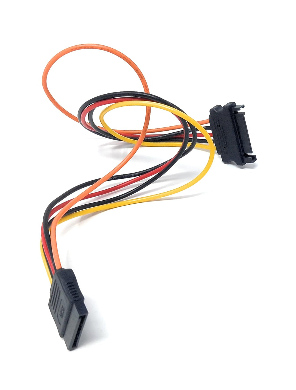 25cm 15 Pin SATA Extension Power Cable, Male to Female Extender Cord Adapter for Hard Drive Disk, SSD, HDD, PCI-E