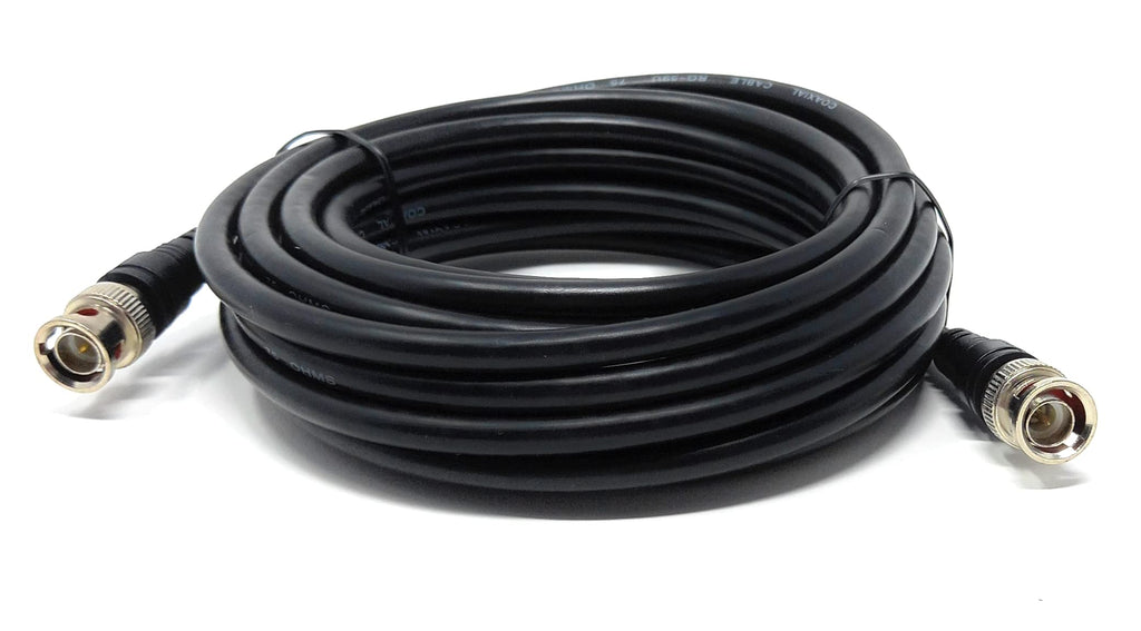 DRUT BNC Male to BNC Male Coax Lead 50 Ohm RG58/58U Coaxial Cable for Analogue and Serial Digital Interface Video Signals and CCTV Camera Equipment