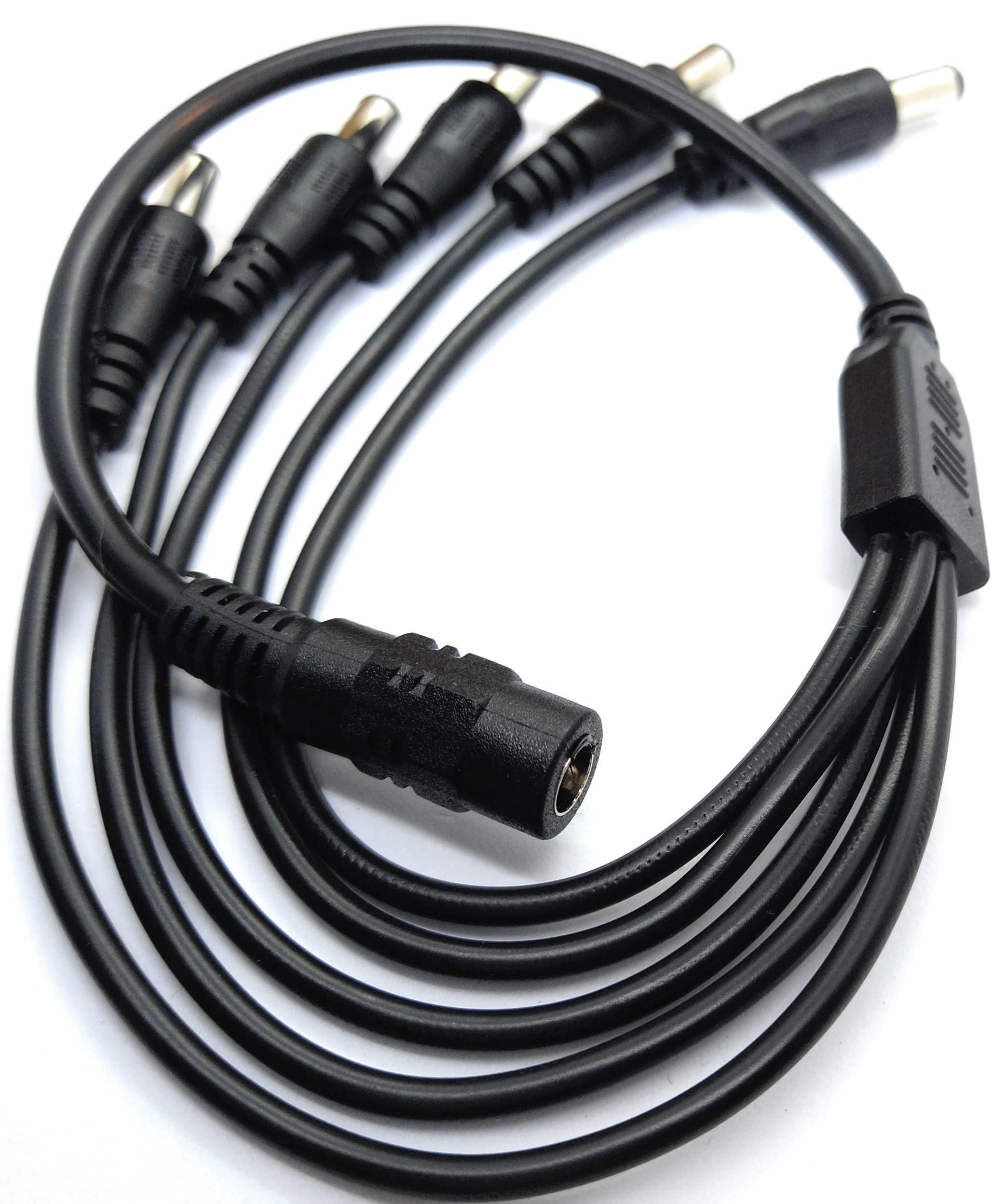 DRUT 5.5mm to 2.1mm DC Power Splitter Lead Adapter 12V PSU to LED, CCTV Camera Cable