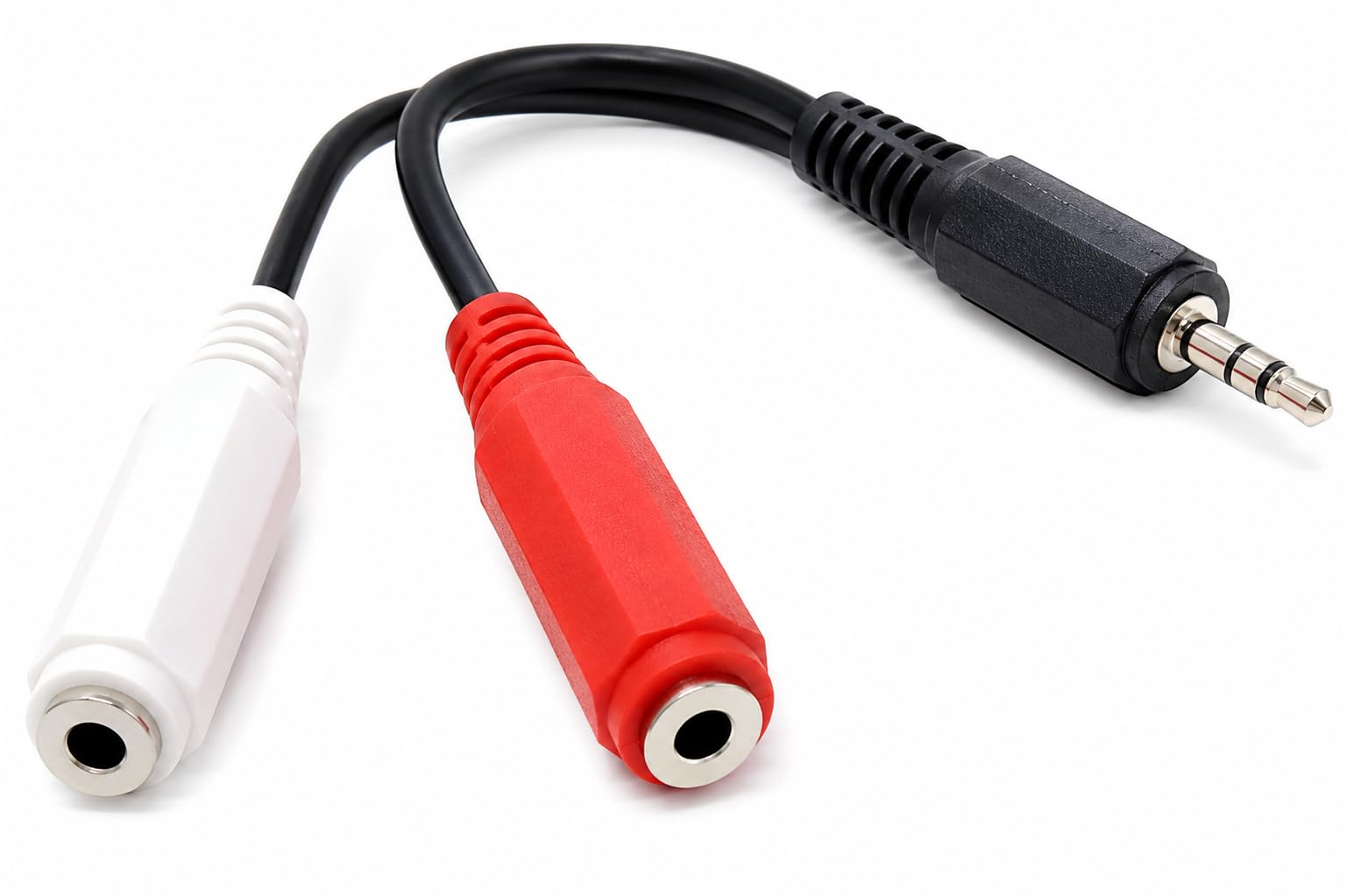 3.5mm Stereo Jack Plug to 2 x 3.5mm Mono Jack Sockets Cable Lead