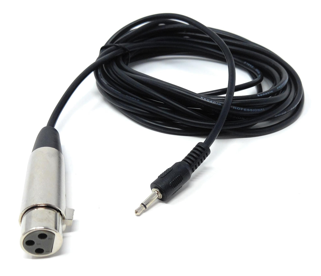 DRUT 3.5mm Mono AUX Jack to XLR Female Socket Microphone Lead Cable