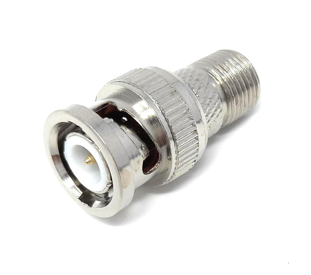 DRUT F Type Screw On Female Socket to BNC Male Plug for CCTV Coaxial Cable Adapter