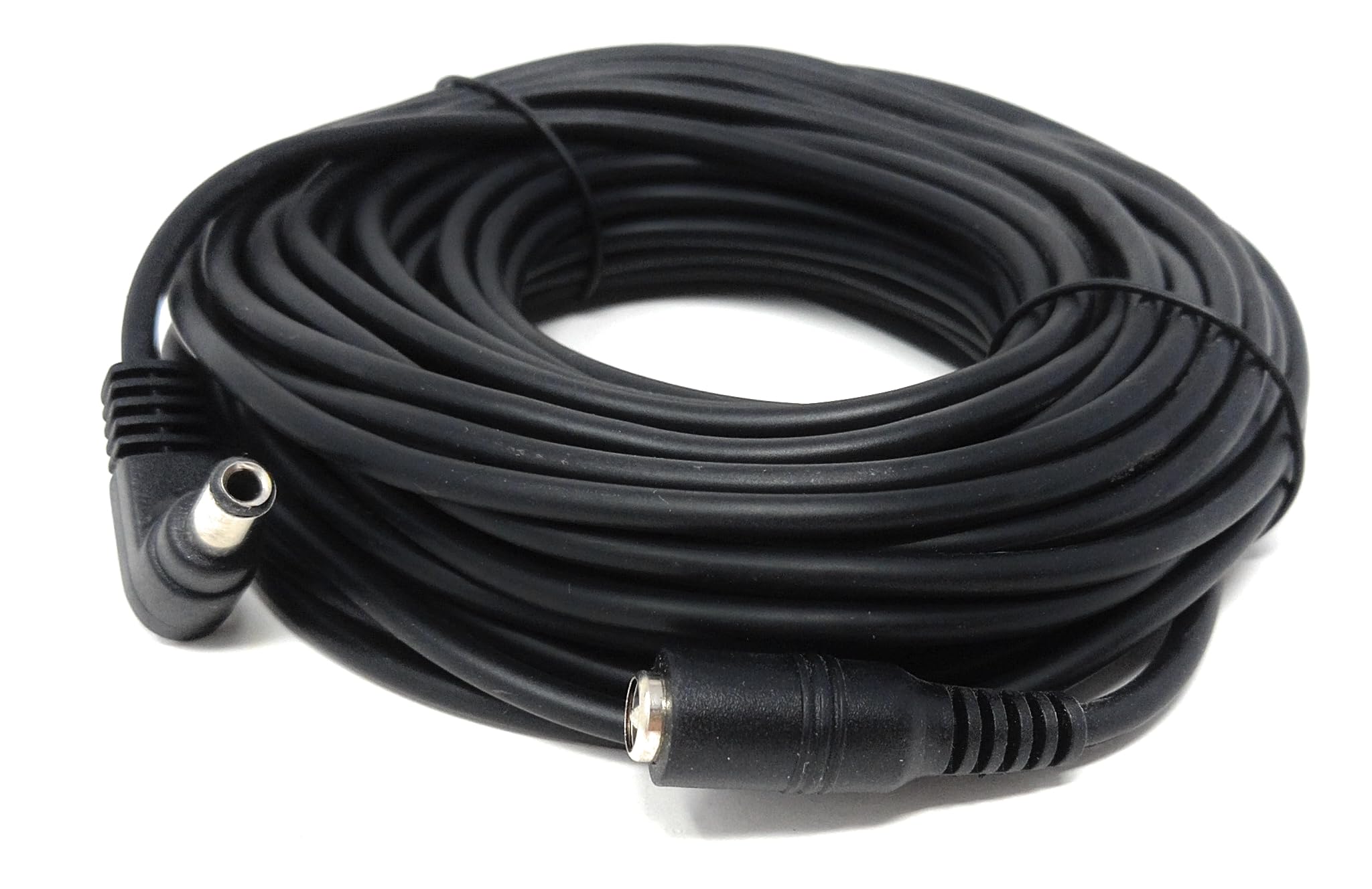 Right Angled 5.5mm x 2.5mm DC Power Extension Cable – Male to Female Adapter for CCTV, LED Signs, Solar-Powered Devices, and More