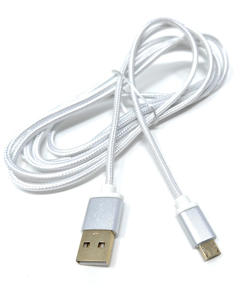 DRUT Micro USB to USB 2.0 Fast Charger Braided Cable 24AWG, A-Male to Micro B Gold Connectors Lead