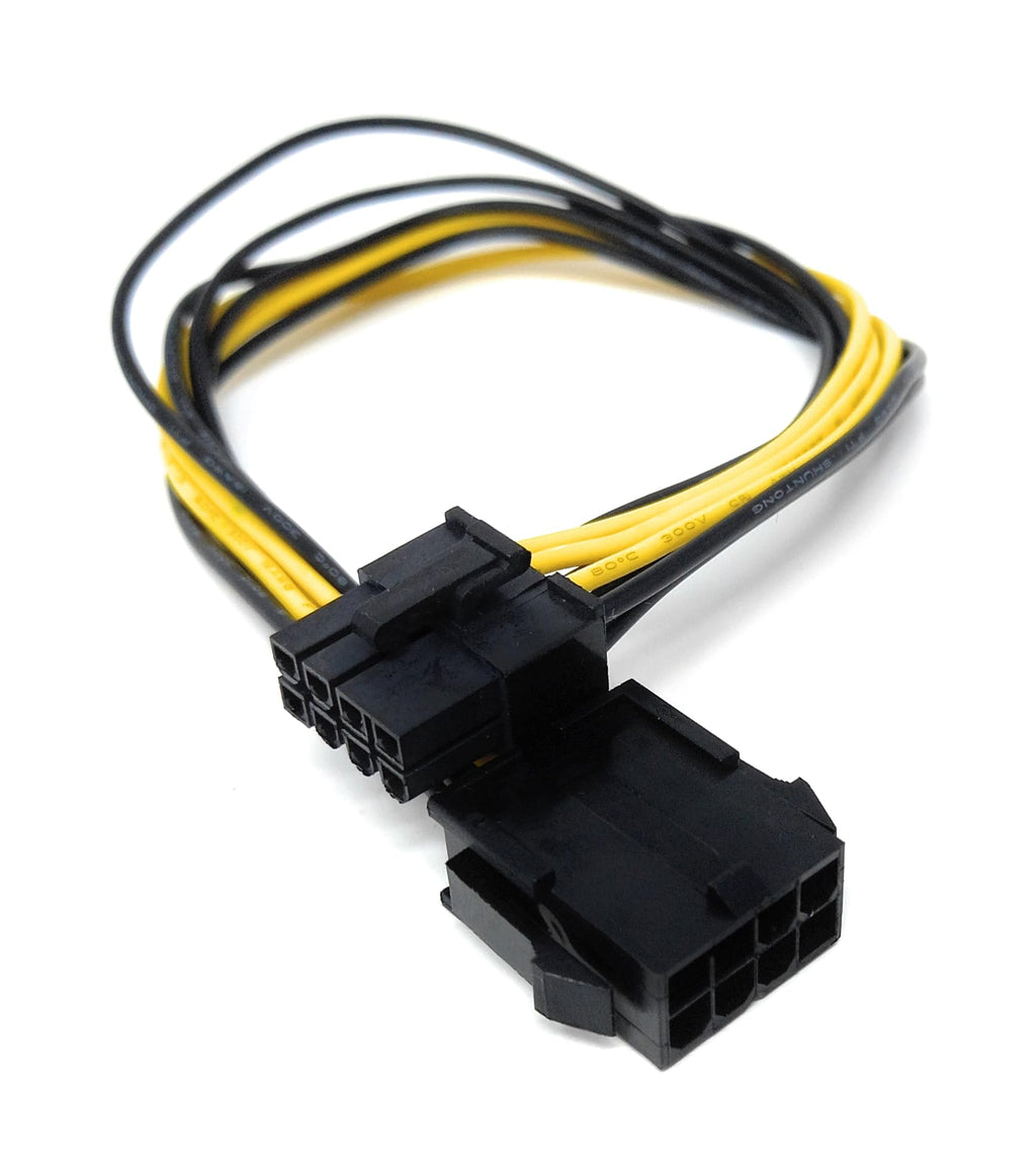 DRUT 30cm 8 PIN Male to 8 PIN Female PCI Express PCIE Power Graphics Card Extension Cable