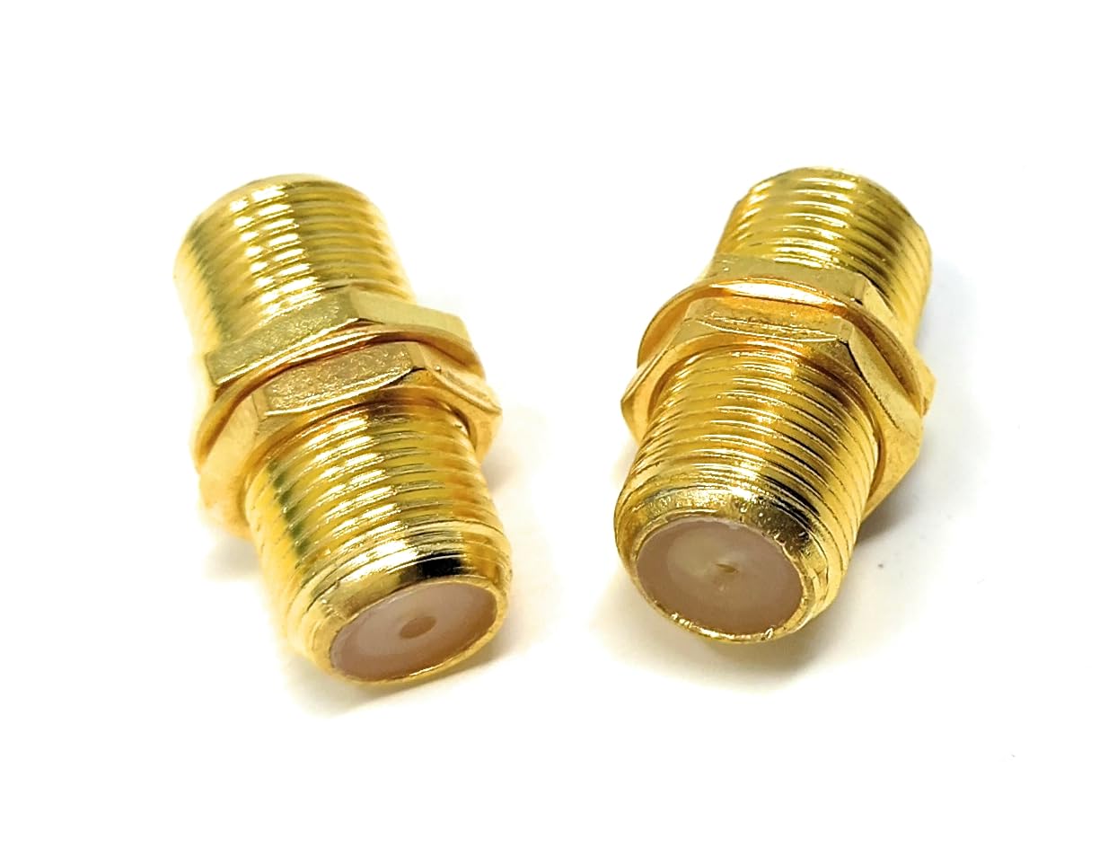 DRUT F-Type to F-Type Coupler Adapter Female to Female RG6 Coaxial TV Cable Extension Barrel Connectors