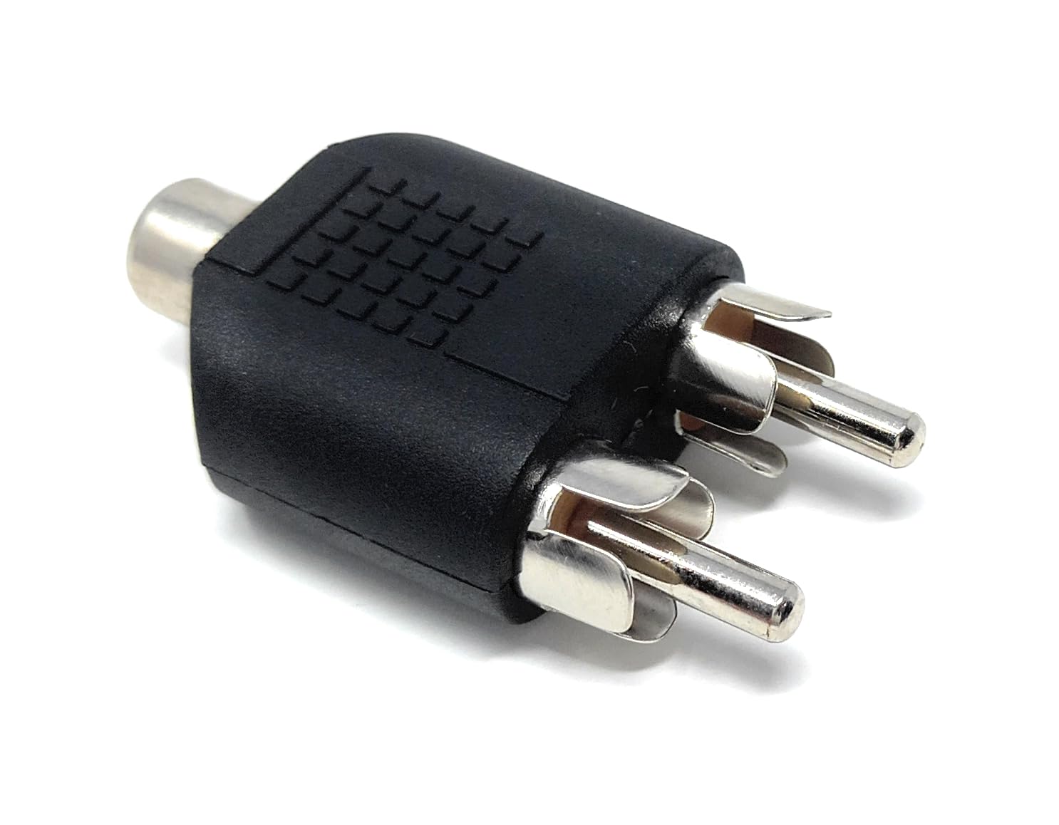 DRUT Twin RCA Plugs to RCA Phono Socket Phono RCA Splitter, Joiner Audio Cable Adapter