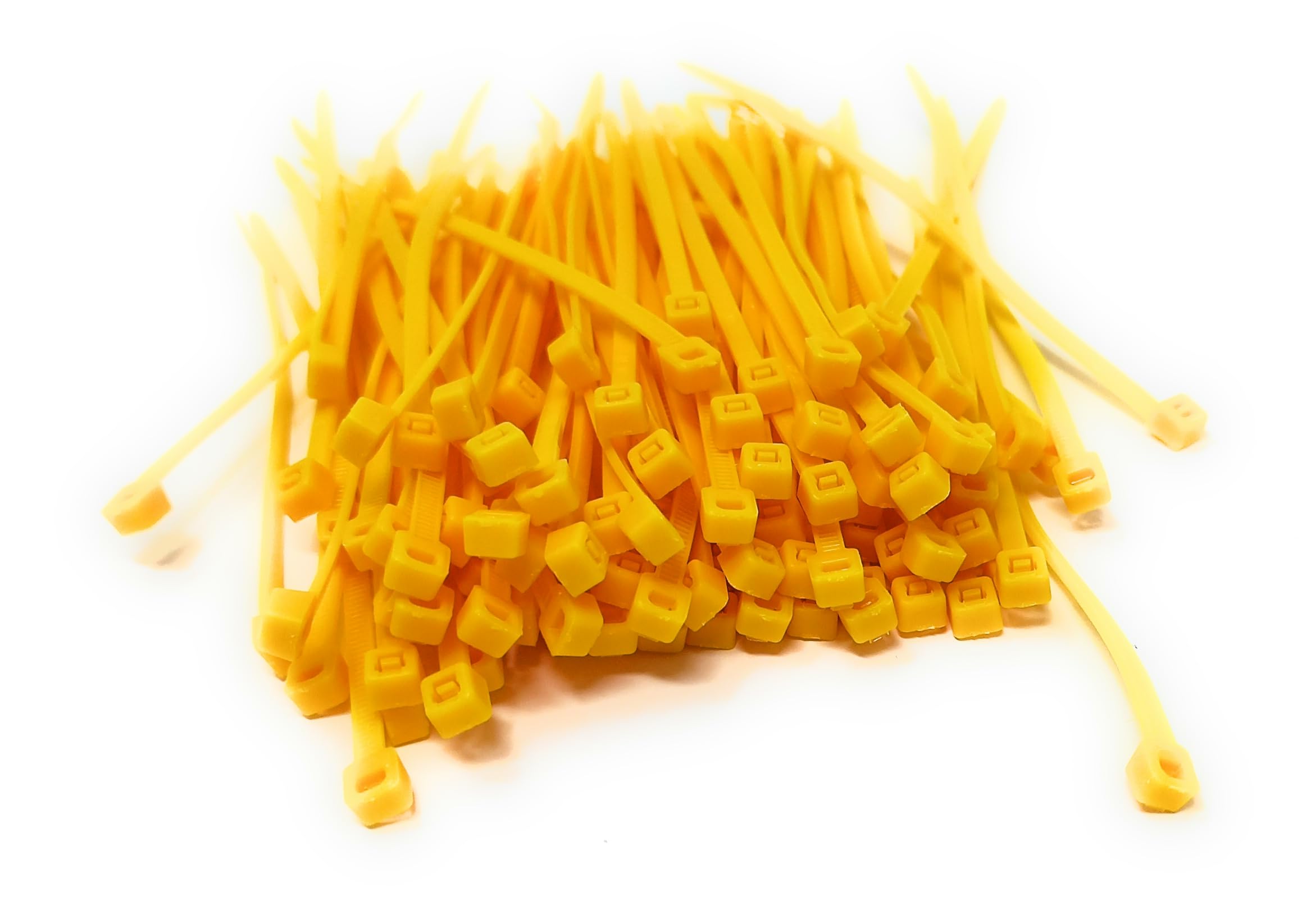 Nylon Cable Ties, 100mm x 2.5mm, Pack of 100, Plastic Zip Tie Wraps, Self-Locking