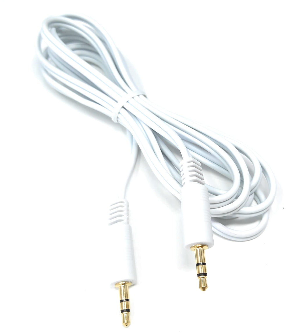 DRUT 3.5mm to 3.5mm Stereo Audio AUX Cable Gold Connectors, Small 3 pin Jack to Jack Speaker Lead