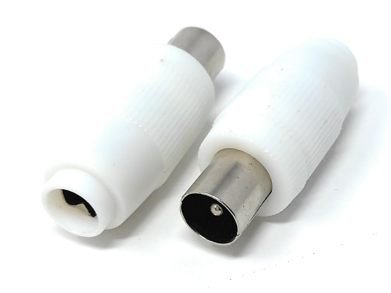 DRUT TV Aerial Connector Plug, Male RF Coaxial Adapter for TV, Television, Freeview, Screw Connection