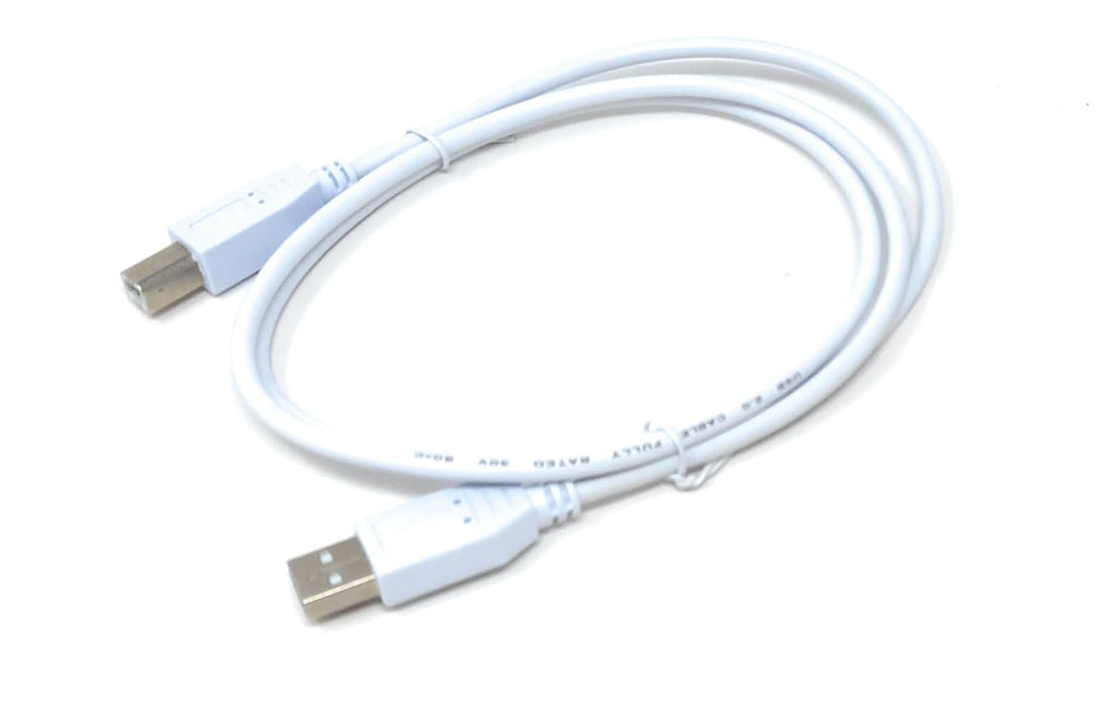 DRUT USB B Cable for DJ Controllers & MIDI Devices, Printer Style Lead for Mixers, Turntables, Keyboards, Samplers, Synthesizers, Compatible with Numark, Pioneer, Traktor, Denon, Akai, Serato