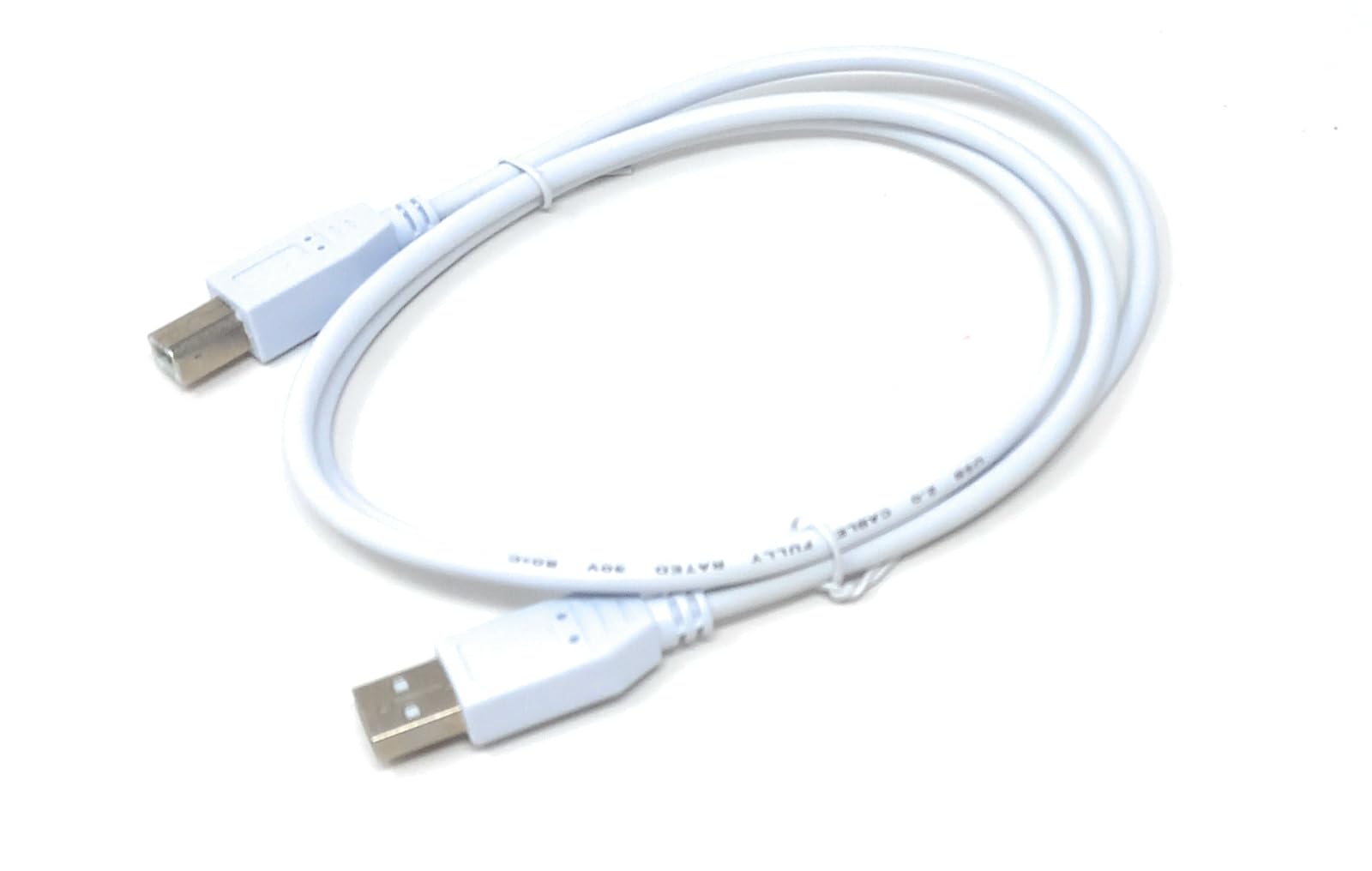 DRUT USB B Cable for DJ Controllers & MIDI Devices, Printer Style Lead for Mixers, Turntables, Keyboards, Samplers, Synthesizers, Compatible with Numark, Pioneer, Traktor, Denon, Akai, Serato