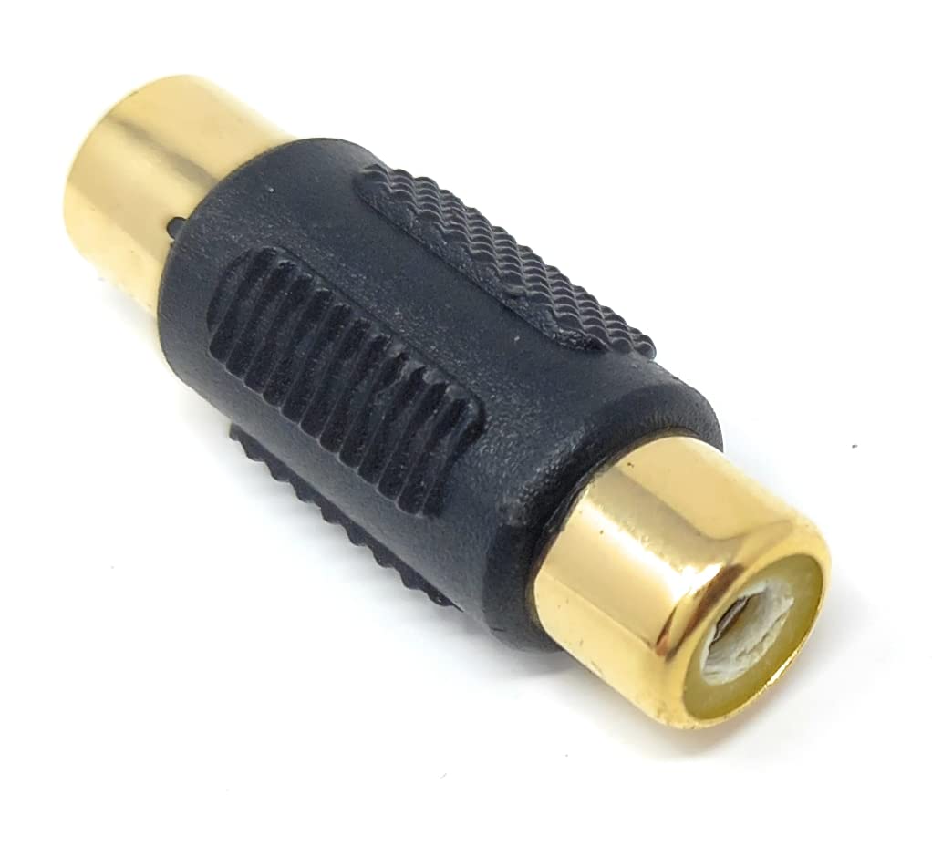 DRUT Phono RCA to RCA Coupler Joiner Female to Female Audio Connector Cable Adaptor Gender Changer