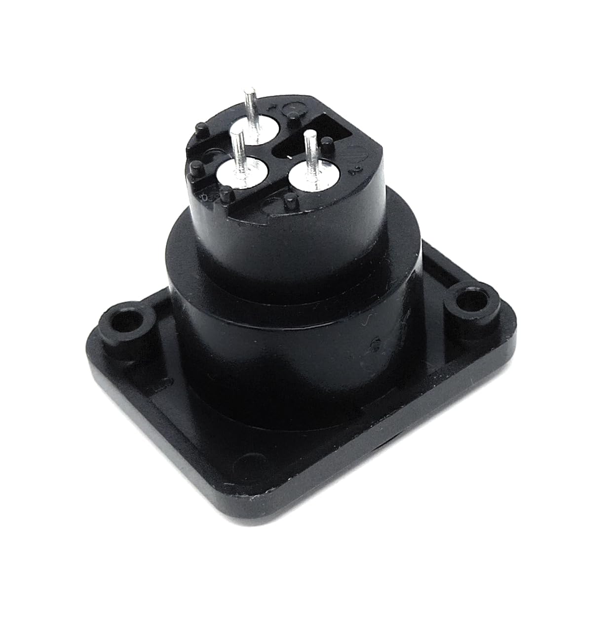 DRUT XLR 3 Pin Female Chassis Panel Mount Connector - D Series, Fits Standard D-Pattern Holes for Audio, Studio, PA Systems, Microphone, Music Instrument Cables