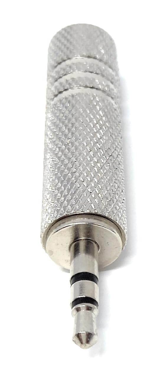 DRUT 3.5mm Stereo Male Jack to 6.35mm Stereo Socket Cable Audio Male to Female Adapter