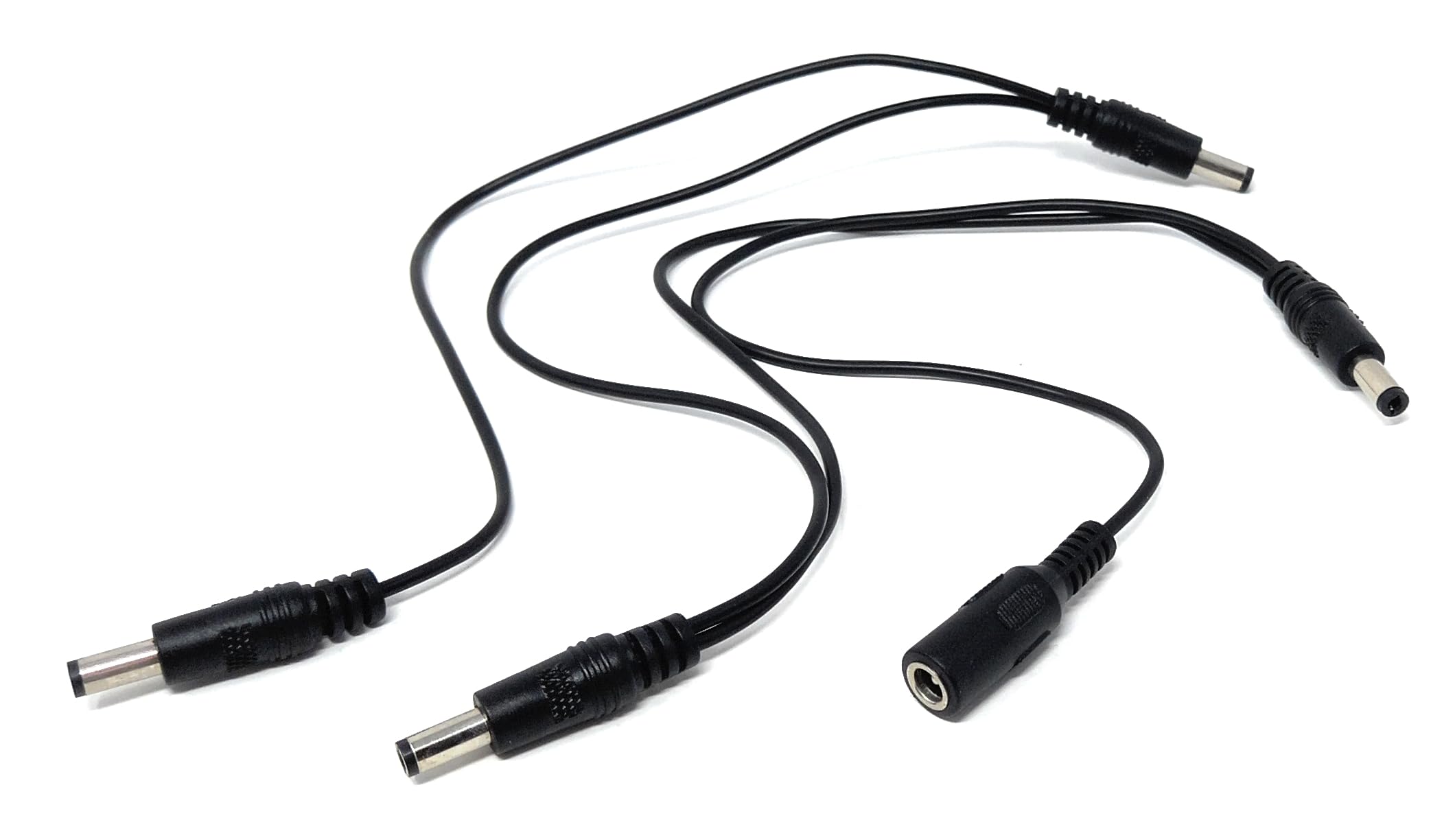 5.5mm x 2.1mm 1 Female to 4 Male Power Supply DC Splitter Cable Effector Extension Power Lead for Guitar Effect Pedal, Music Instruments DC5521