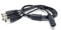 DRUT 5.5mm to 2.1mm DC Power Splitter Lead Adapter 12V PSU to LED, CCTV Camera Cable