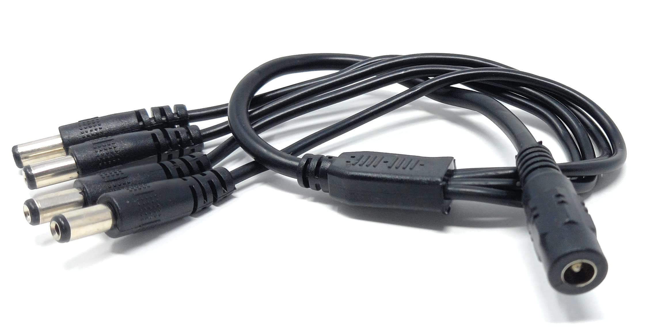DRUT 5.5mm to 2.1mm DC Power Splitter Lead Adapter 12V PSU to LED, CCTV Camera Cable