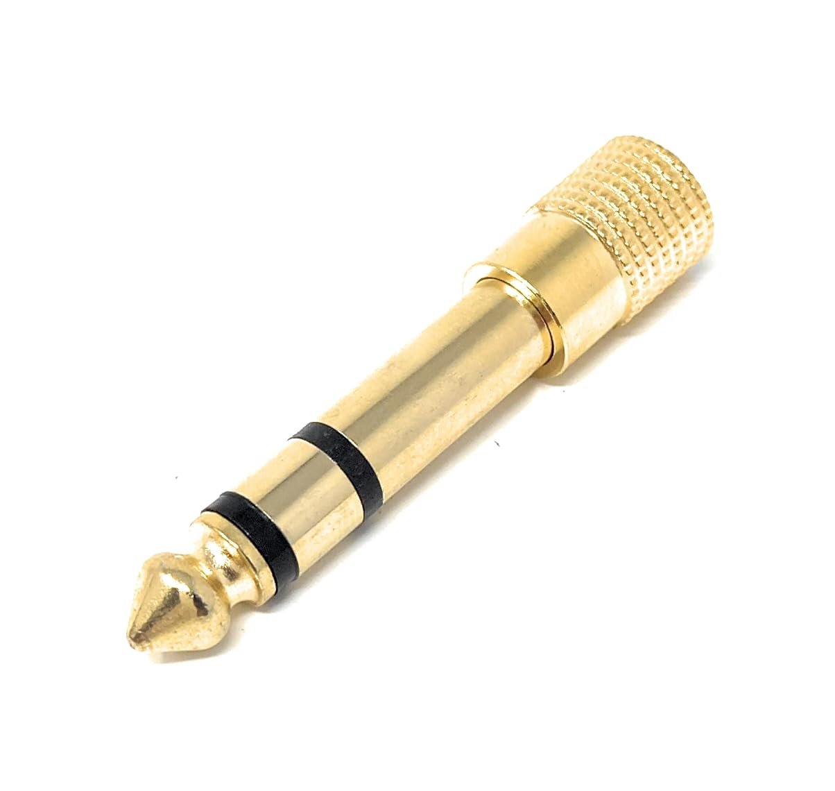 3.5mm to 6.35mm Headphone Adapter – Gold-Plated Stereo Jack Converter, Small Jack (3.5mm) to Big Jack (6.35mm) for DJs, Earphones, Amps, Mixers, and Audio Gear